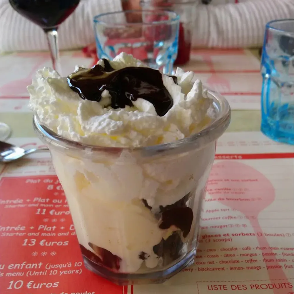 presentation dessert
